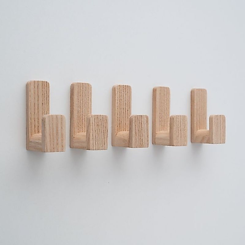 gantungan baju dinding cantolan Hook holder kayu