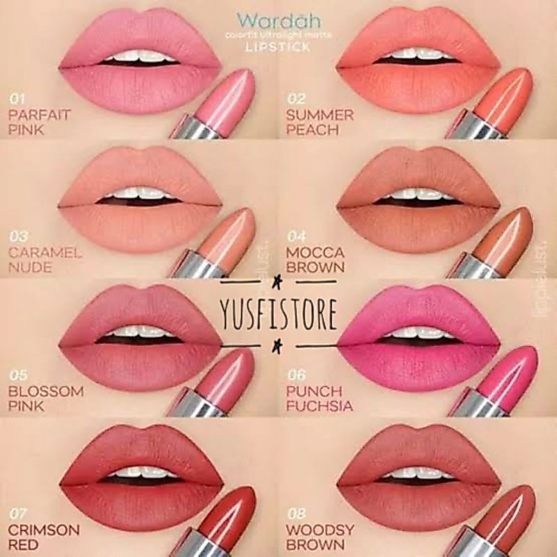 Wardah Colorfit Ultralight Matte Lipstick 13 varian Ringan Di Bibir Lip Stick Lip Matte Lip Cream Gi