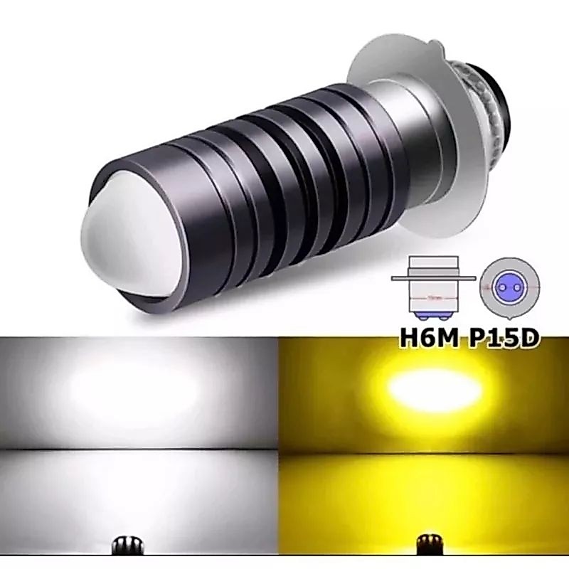 lampu depan laser h6 putih kuning super terang