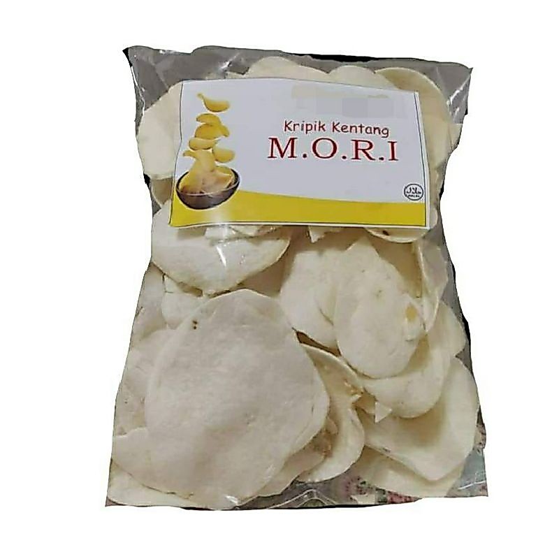 Kripik Kentang putih MORI 500 gram BUKAN GADUNG oleh oleh bandung malang dieng