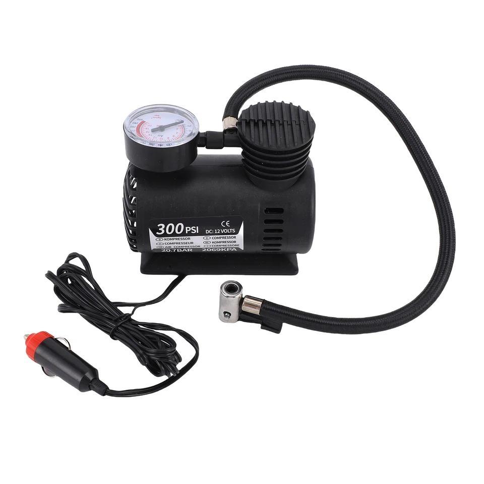 Air Compressor Portable Air Compressor Mini Air Compressor Bike Tire Infaltor Pump 12 Volt 300 PSI M