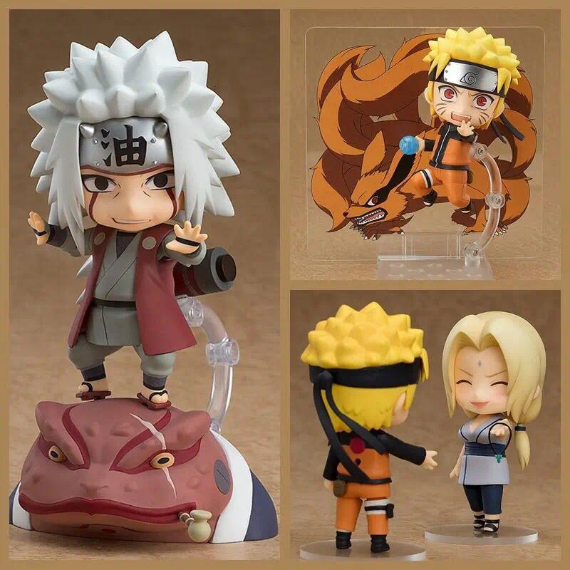 Nendoroid 682 Naruto Uzumaki 886 Jiraiya 1008 Tsunade Versi Q Naruto Shippuden Figur Aksi Wajah Dapa