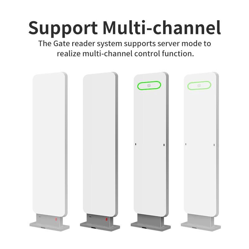 Library Alarm Access Control Card Reader Door 4m Long Range UHF RFID Gate For Book Management