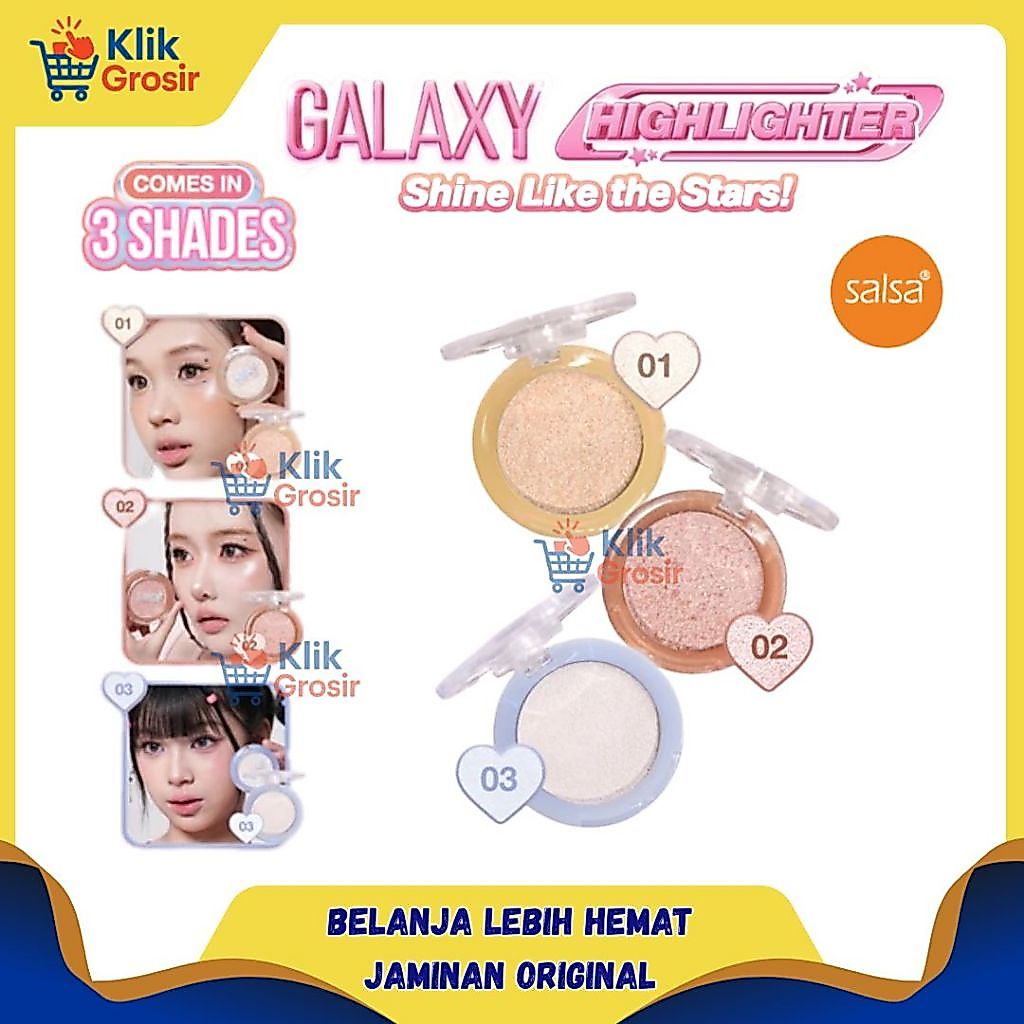 SALSA Galaxy Highlighter Make Up Douyin Korea - MakeUp  Shimmer  Highlighter