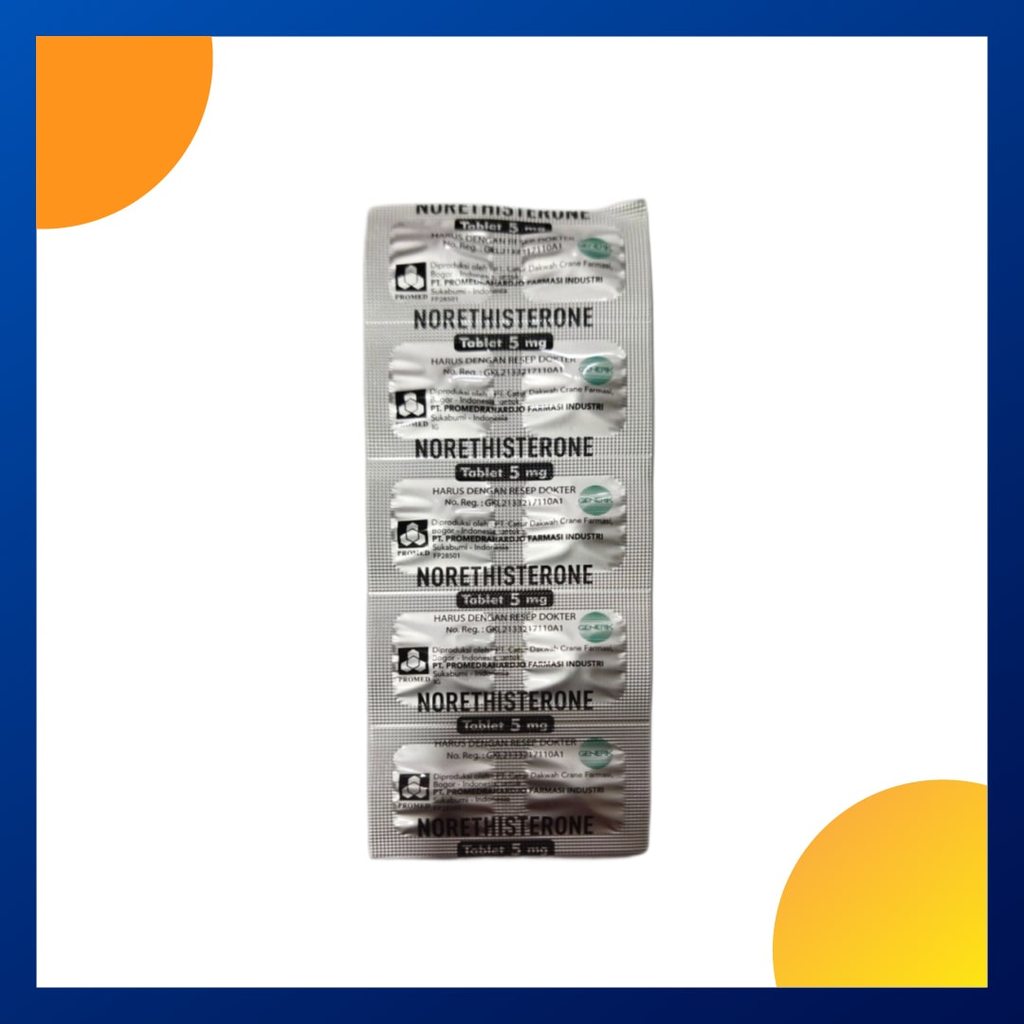 NORETHISTERONE GENERIK_01 5 MG 1 STRIP @ 10 TABLET