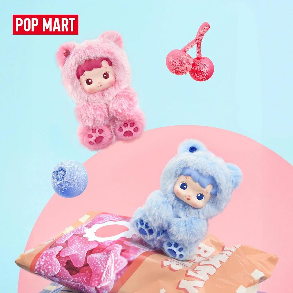 POP MART HACIPUPU Seri Boneka Beruang Gummy - Gantungan Boneka Vinyl Kotak Misteri 1PC/6PCS POP MART