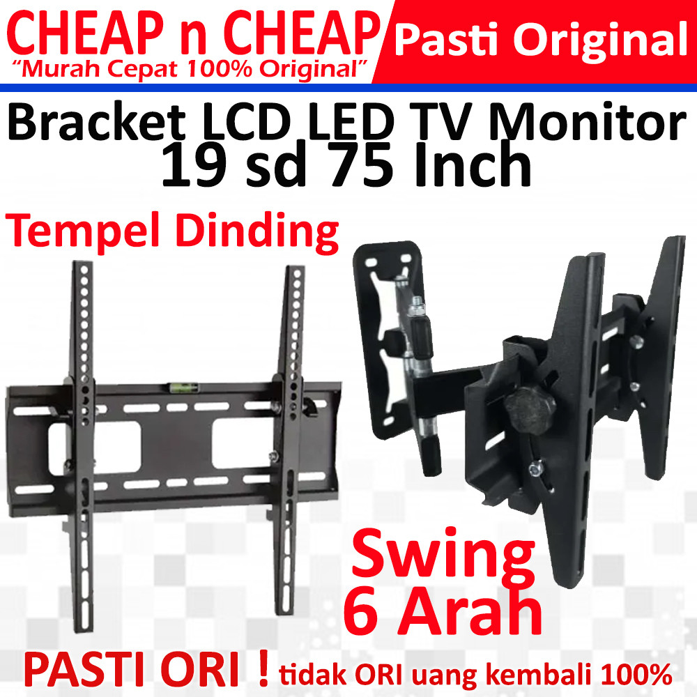 Bracket LCD LED TV Monitor 19 20 22 24 27 32 34 40 43 50 55 65 75 80 85 100 Inch 19" 20" 22" 24" 27"