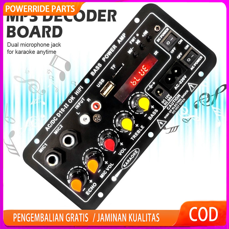 Amplifier Bluetooth Super Bass 12V/24V/220V Modul Speaker Bluetooth Power Amplifier