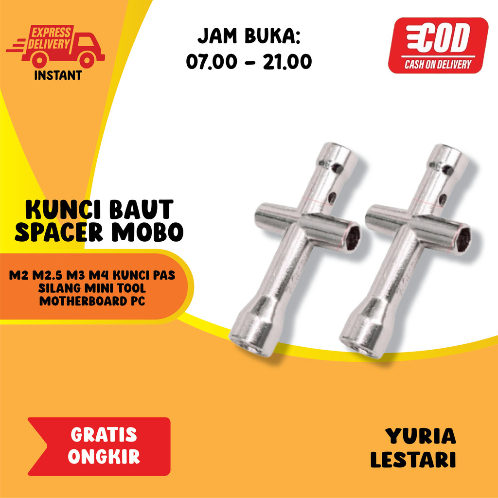 Kunci Baut Spacer Mobo M2 M2.5 M3 M4 Kunci Pas Silang Mini Tool Motherboard PC best