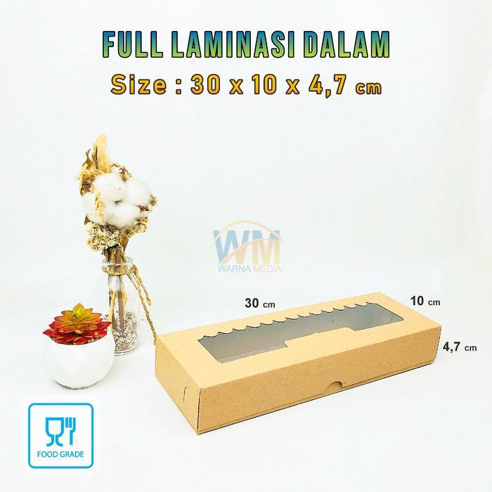 (isi 25pcs) Dus Box Bolen Pisang Isi 10 / Dus Kemasan Bolen Pisang / Box Bolen 30x10x5 / Box Bolen P