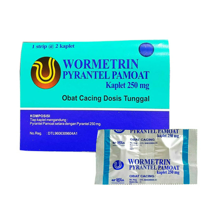 PYRANTEL PAMOATE 250 MG 1 STRIP @ 2 KAPLET