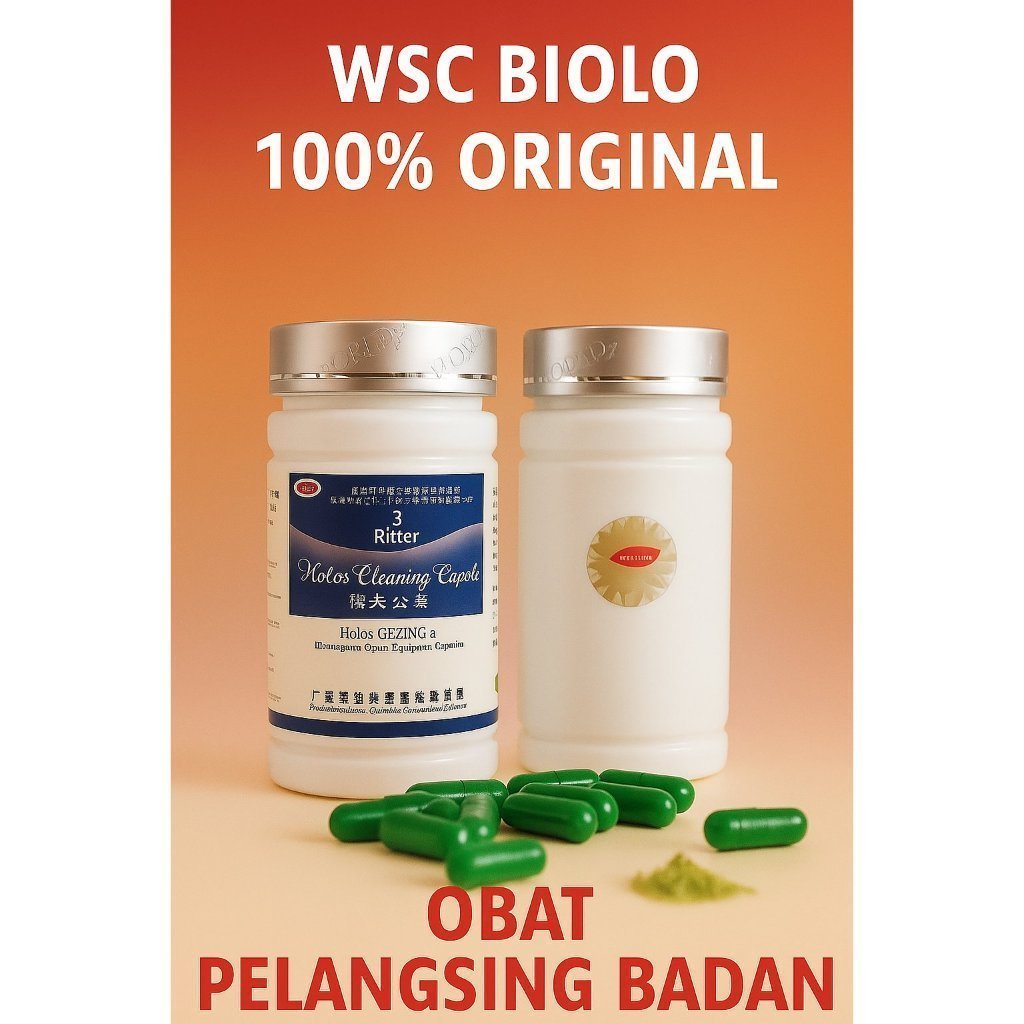 OBAT PELANGSING W.S.C B.I.O.L.O IMPORT ORIGINAL isi 60 capsul 100% ASLI PT.wootekh