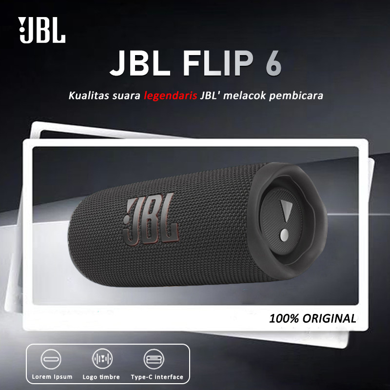 JBL Flip 6 100% Original Bluetooth Speker Powerful Sound And Deep Bass IP67 Tahan Air Dan Tahan Debu