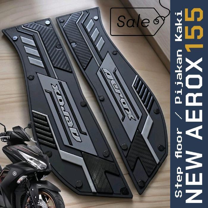 promo karpet aerox new 155 2021 - 2024 pijakan kaki Aerox new 155 - Grey terlaris