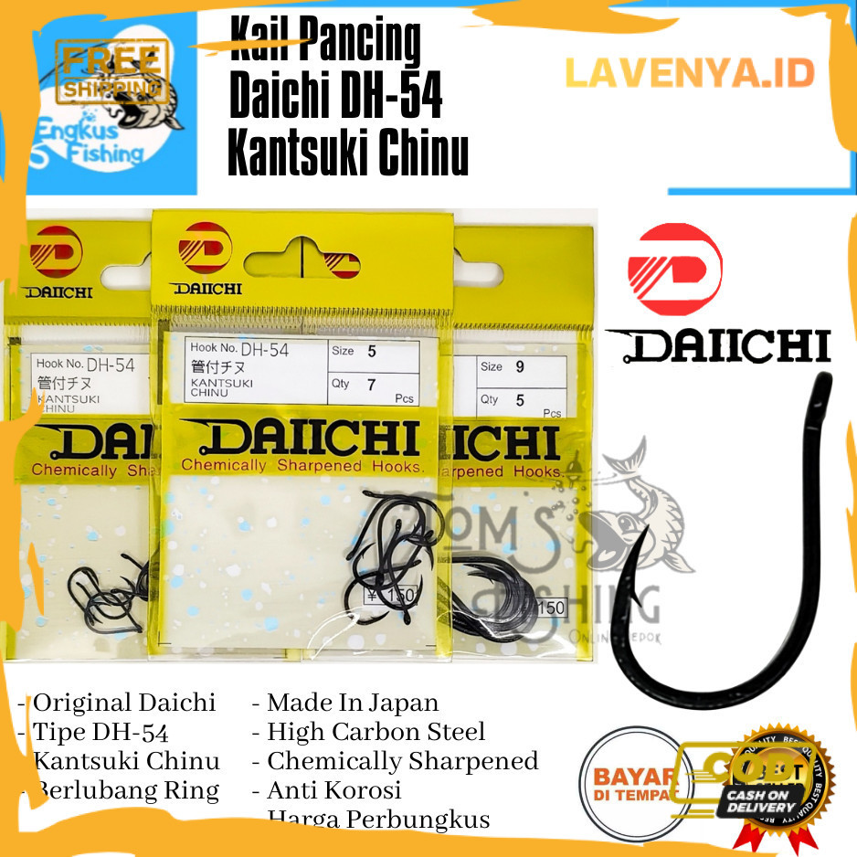 Kail Pancing DAICHI DH-54 Kantsuki Chinu (No.0.8 - No.9) Perbungkus Murah - Engkus Fishing [SF] A105