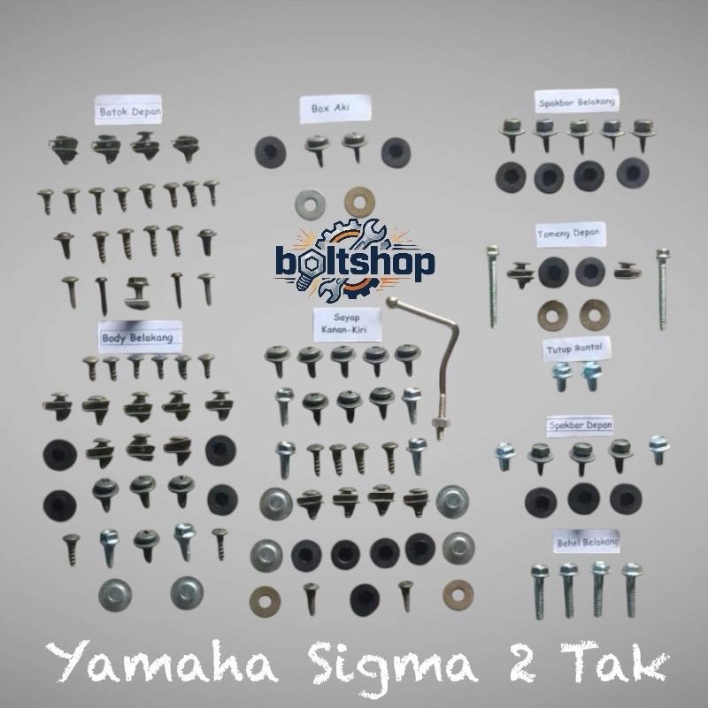 ￼Baut Full Set Cover Body Bodi Yamaha SIGMA 2 Tak 2T Lengkap - Boltshop