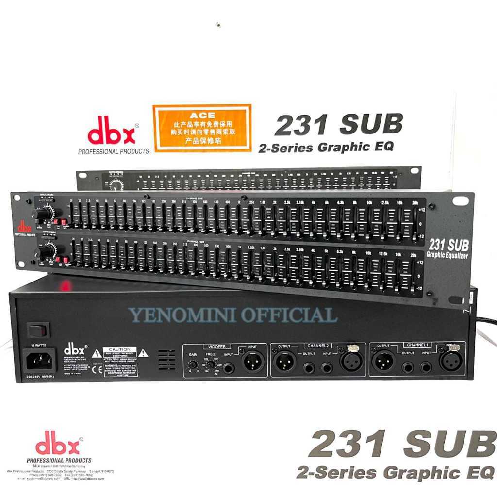 Equaliser DBX 231 Sub Output Subwoofer Grade A Equalizer Dbx231 Plus 2Series Graphic EQ Dbx 231Sub M