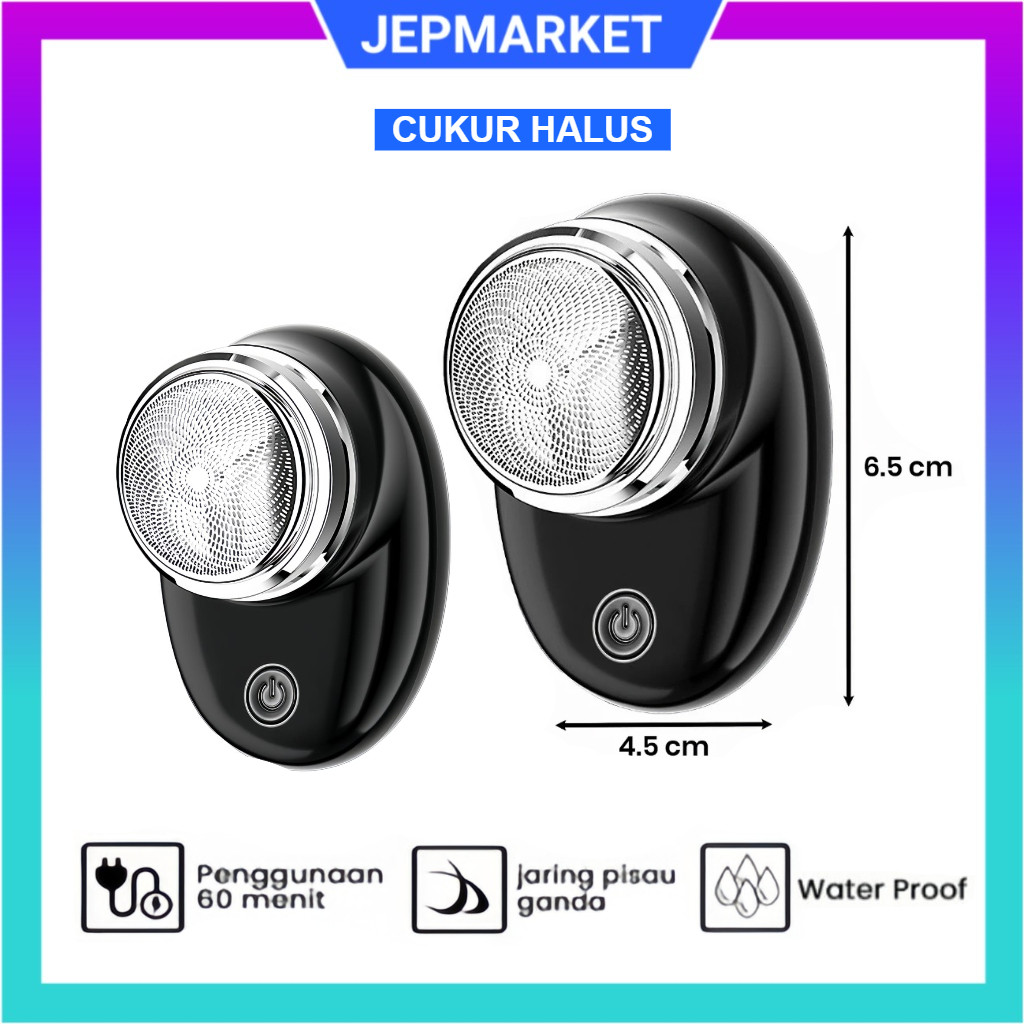 Alat cukur bulu halus / Cukur halus / Cukur Bulat Otomatis / Alat Cukuran Elektrik Kumis Jenggot Ram