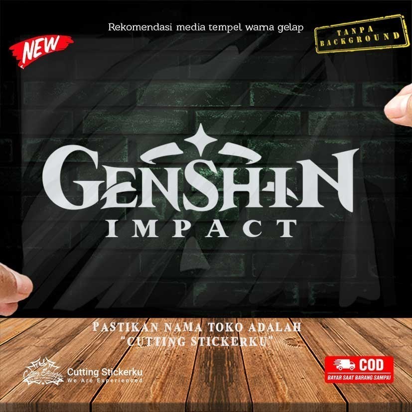 Cutting Sticker Genshin Impact Intro Variasi Motor Mobil
