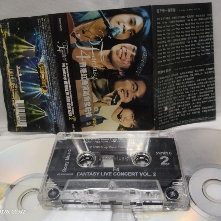 kaset pita F4 fantasy live concert vol. 2