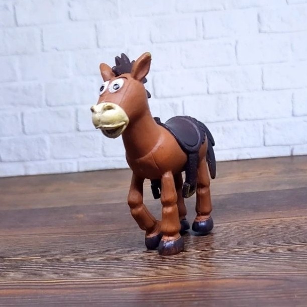 Figure Bullseye toy story karet padat, kuda Toy Story no brand happy meal mcd karet padat