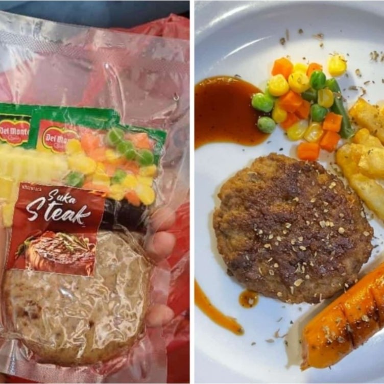 TERLARIS Suka steak (beef patties dan sosis premium) READY