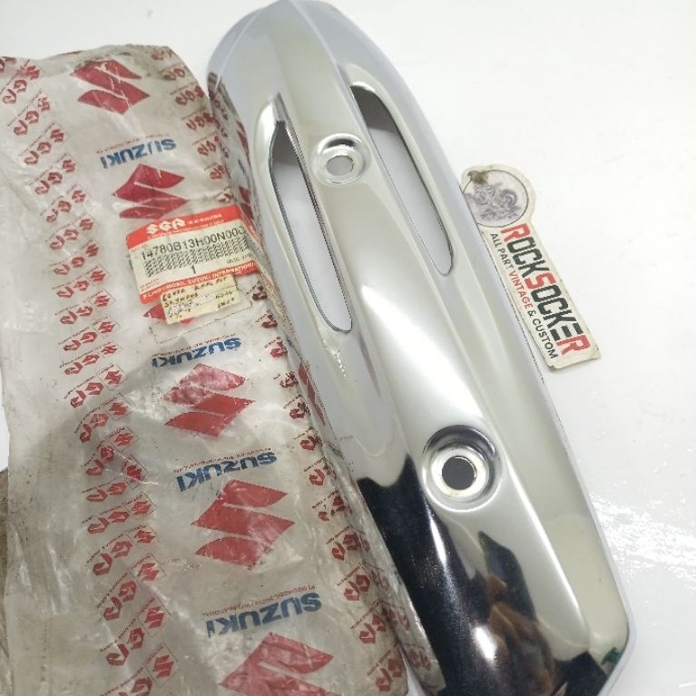 cover knalpot suzuki skywave original nos tutup knalpot skywave ori nos sgp
