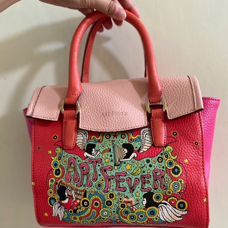 BRERA “Art Fever” - Tas Tangan/Tas Selempang/Handbag/Sling Bag Pink