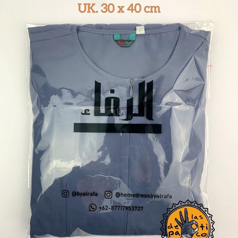 TERLARIS Plastik OPP Tebal 30x40 Bening Dengan Sablon