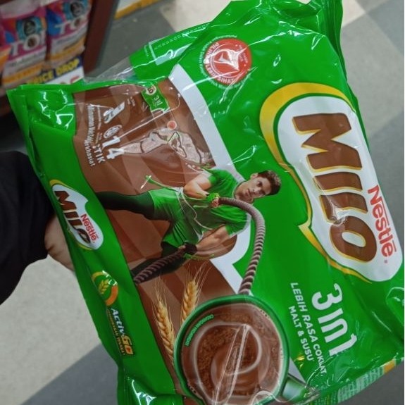 Milo 3in1 Susu Coklat 14 Sachet 33 Gram - Coklat, Malty, Bergizi
