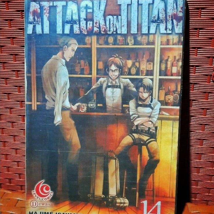 Komik Attack on Titan 14 rare kolpri (disampul plastik)