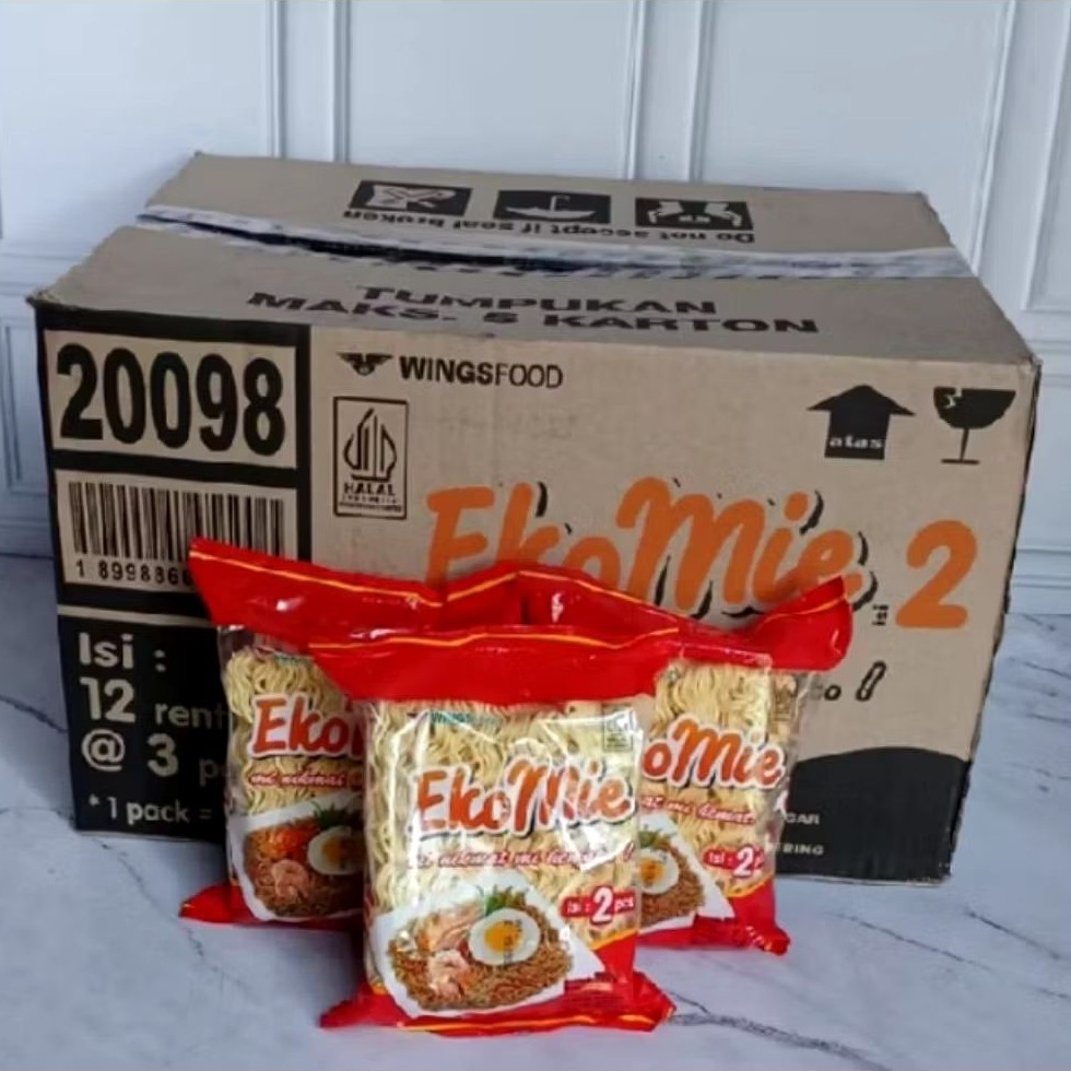 1Dus 36pcs Mi Kering EkoMie Mie Eko Renteng isi 2