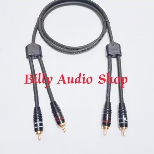 KABEL AUDIO JACK RCA CABANG KE JACK RCA CABANG NAKAMICHI 50 CM - 3 MTR
