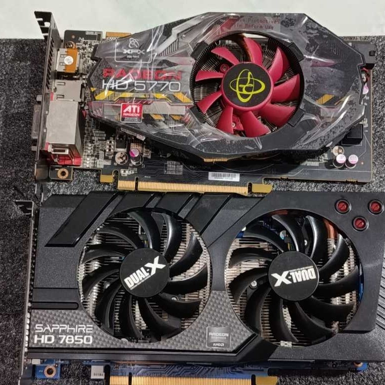 RADEON HD5770 1GB (HIDUP) & SHAPPIRE HD7850 2GB (NO DISPLAY) DDR5  VGA RUSAK