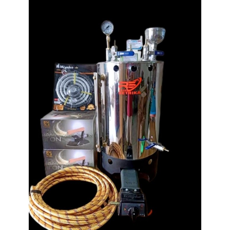 PROMO SUPER 6.6 Setrika Uap Boiler 20 Liter 2 Setrika