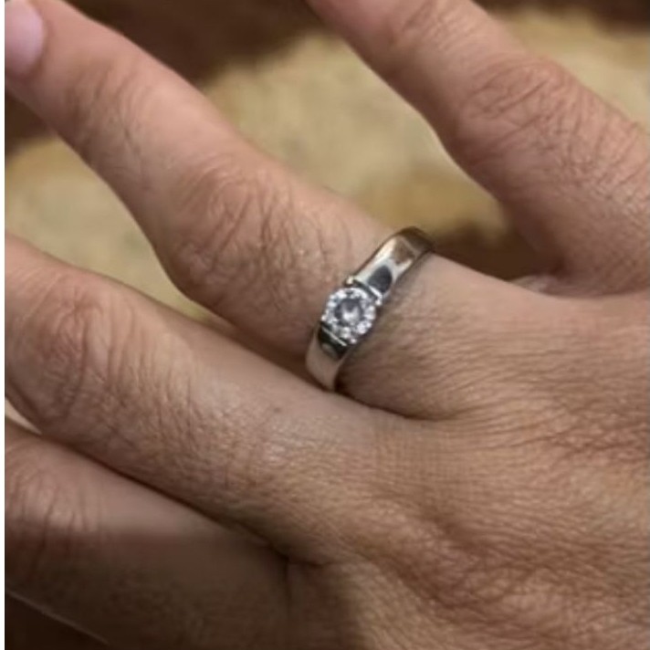 cincin perak berlian eropa requestan