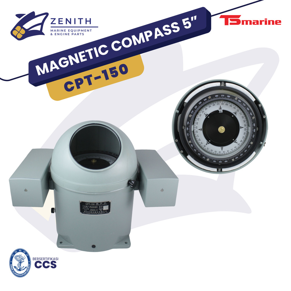 MARINE MAGNETIC COMPASS 6" CPT-150 TS MARINE / MODEL KOMPAS DAIKO T150B CCS