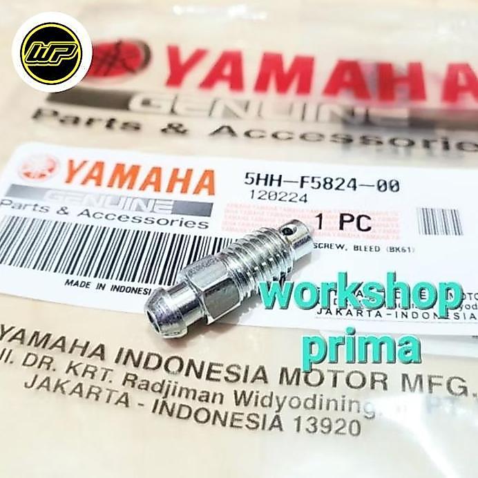 Baut Nepel 5HH Pembuangan Angin Selang Disc Cakram Rem Blakang Vixion R V Xion R15 V3 V4 MT 15 Ori Y