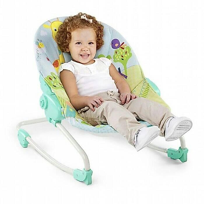 Bright Starts Snuggle Jungle Rocker - INGENUITY - Baby Bouncer 3 in 1 mainan anak