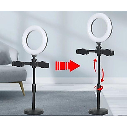 Ring Light Tripod 2 Holder Tripod Ring Light Livestream Ring Light 16CM Tripod Live Streaming