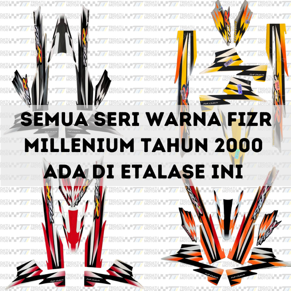 STICKER / STRIPING F1ZR TAHUN 2000 MILLENIUM REFLEKTIF STICKER / YAMAHA FIZR 2000 MILLENIUM KUALITAS