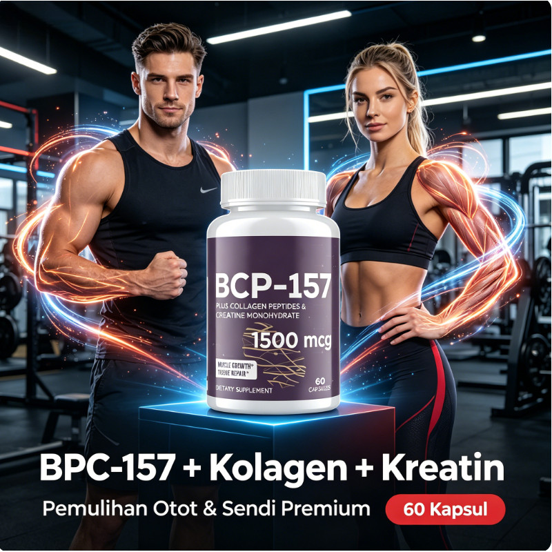 Joywee BPC-157 + Kolagen + Kreatin 60 Kapsul – Pemulihan Otot & Sendi Cepat CO875