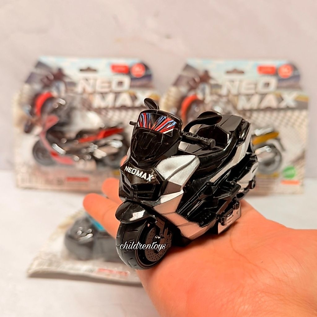 Mainan Diecast Motor Neo Max / Miniatur NMAX Friction (LFH)