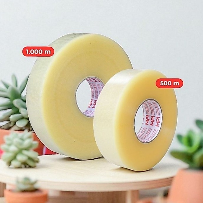 DIMSTORE Lakban Bening 45 mm x 1000 Meter Master Pack Indonesia