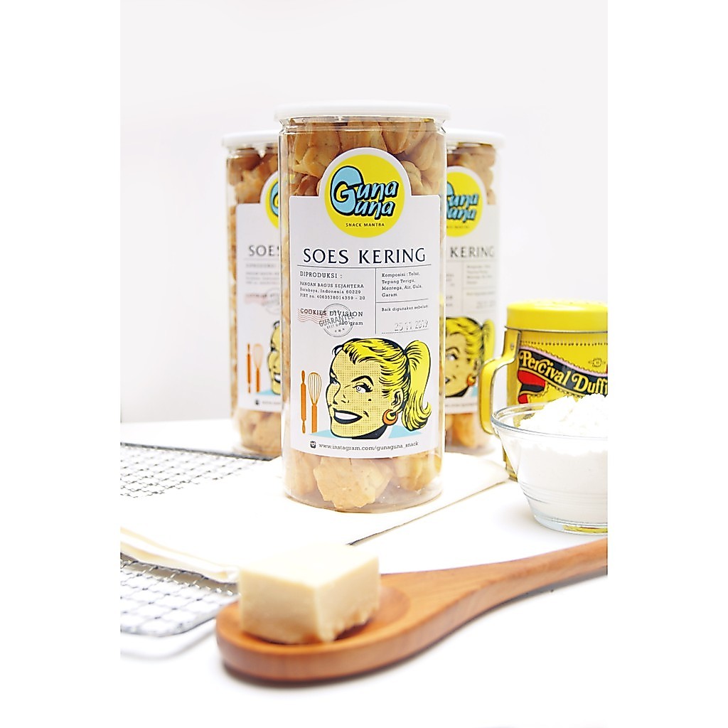 Guna Guna Snack Kue Kering Oleh Oleh Surabaya Kekinian Soes Kering Crunchy