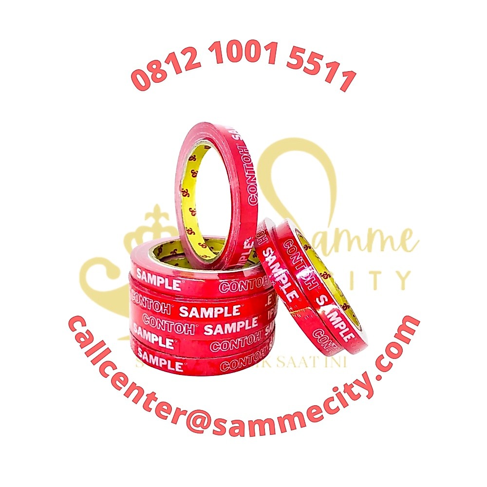 ISOLASI PRINTING "SAMPLE CONTOH" / LAKBAN CUSTOM