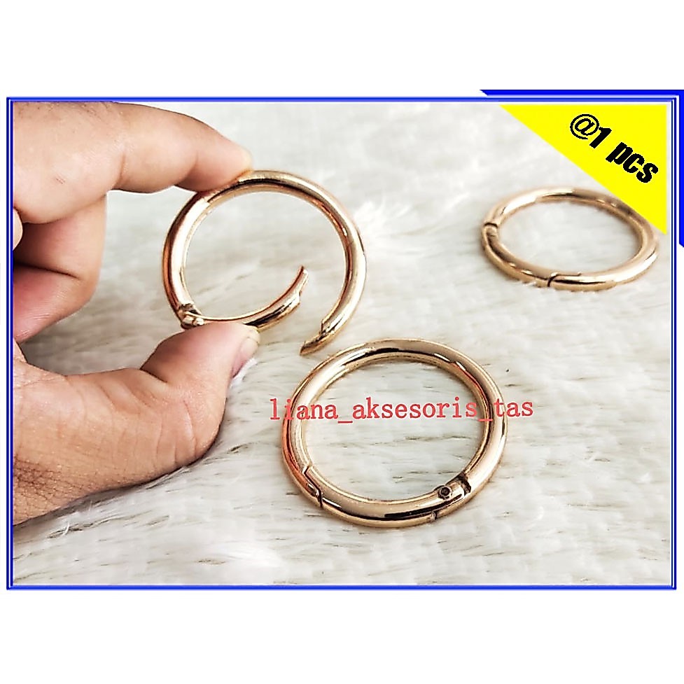 AKSESORIS TAS WANITA RING O BUKA TUTUP TAS 4 CM TEBAL IMPORT - RING O BUKA TUTUP UNTUK TAS WANITA