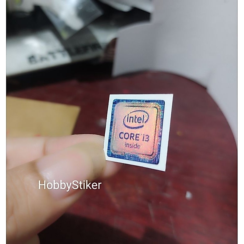 Stiker core i3 untuk notebook laptop pc