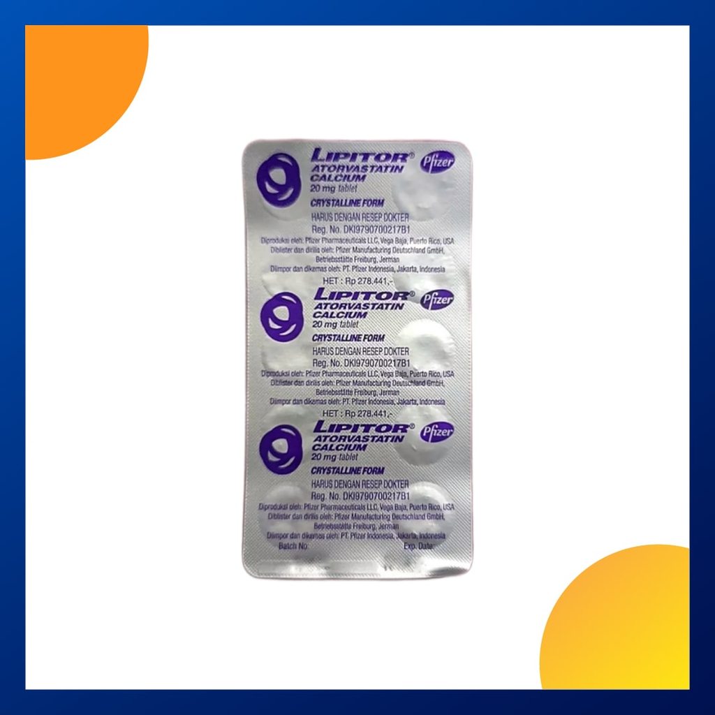 LIPITOR 20 MG 1 BLISTER @ 10 TABLET SALUT SELAPUT
