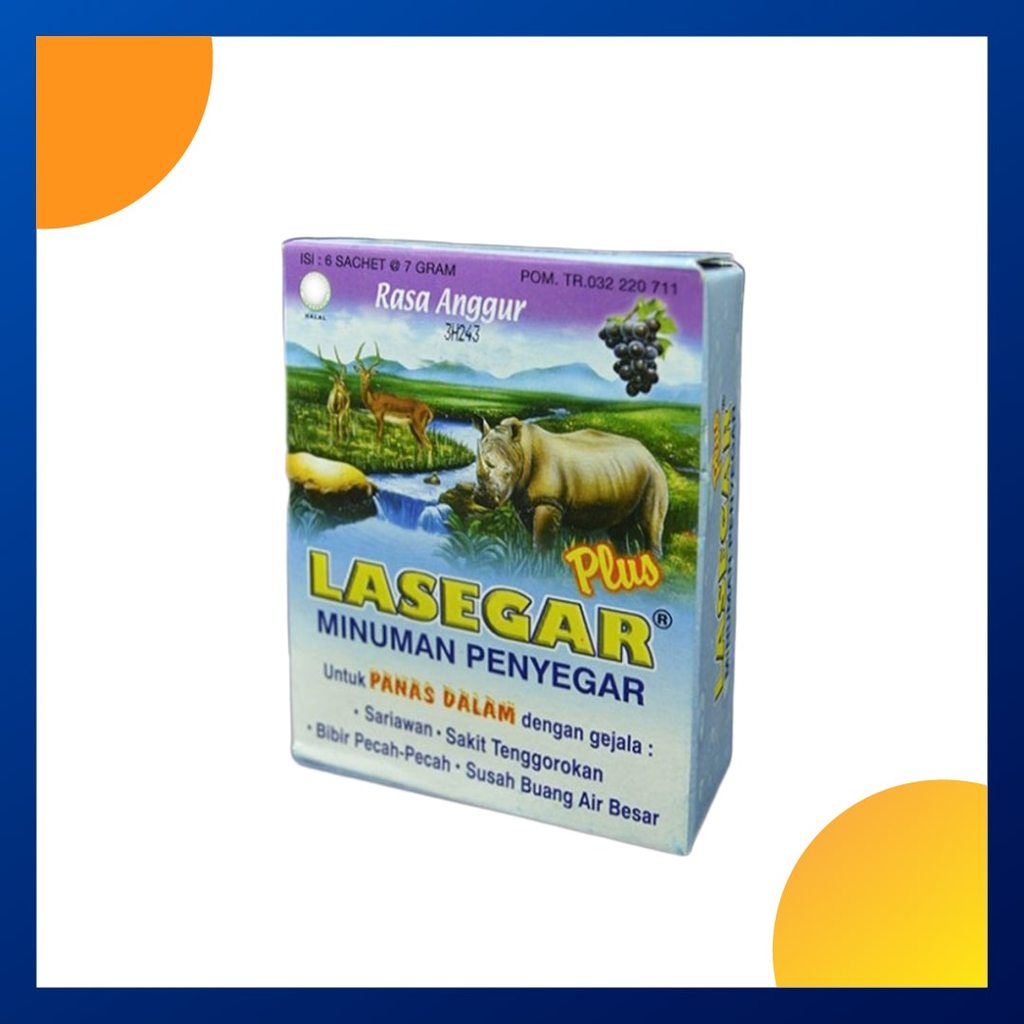 Lasegar Plus Rasa Anggur 7 Gram Box 6 Sachet